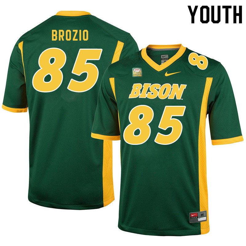 Youth #85 Hunter Brozio North Dakota State Bison College Football Jerseys Sale-Green